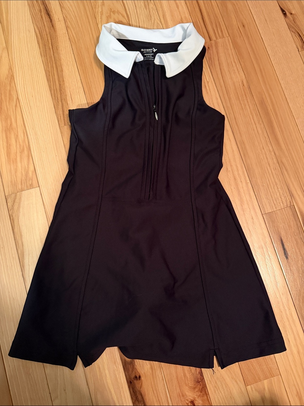 Old Navy Black Athletic Dress with White Collar